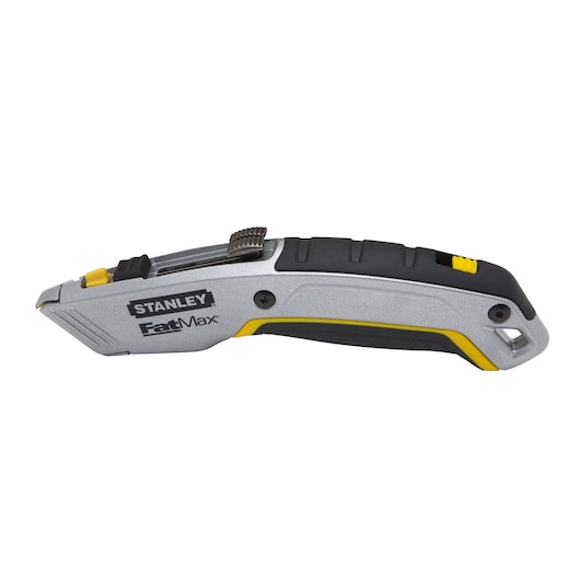 6 and 7 eighths inch Fatmax twin blade utility knife.
