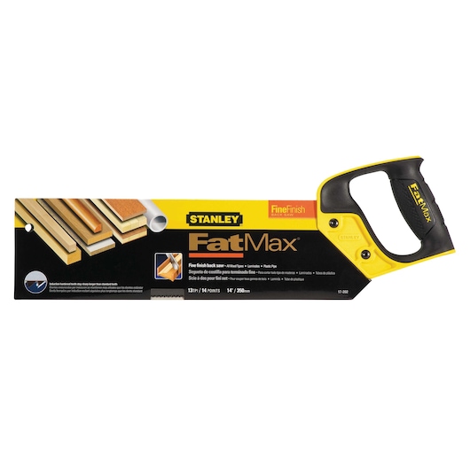 14 inch fat max back saw in boxed packaging.