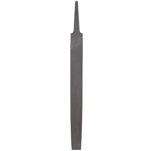 Profile of 8 inch single cut flat mill bastard file.