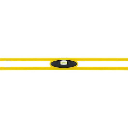High visibility color feature of 48 inch high impact a b s I beam level.