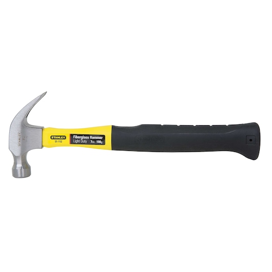 7 ounces curved claw fiberglass nailing hammer.