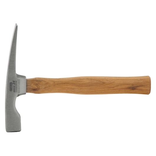 24 ounce hickory handle bricklayers hammer.