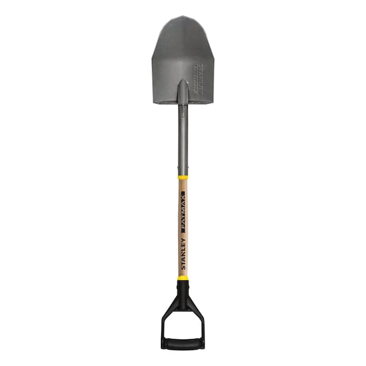 Fatmax xtreme ashwood d handle round point shovel.
