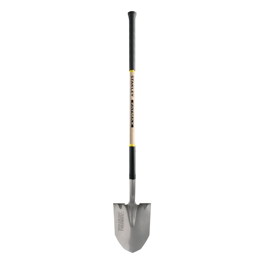 Fatmax ashwood handle round point shovel.


