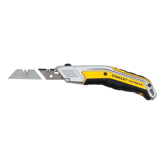 Right profile of 7 and quarter inch fatmax exo change retractable knife.