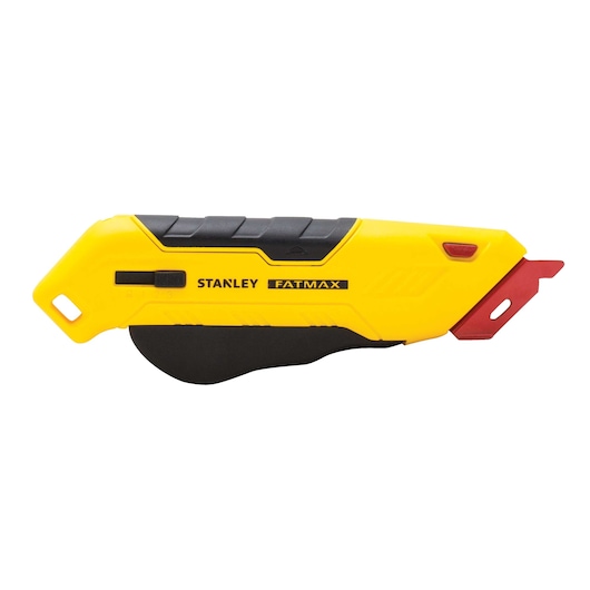 Profile of fatmax left handed box top safety knife.