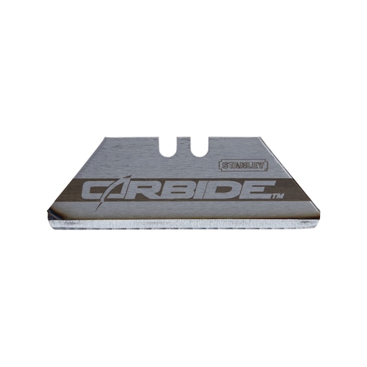 Left profile of carbide round point utility blades.