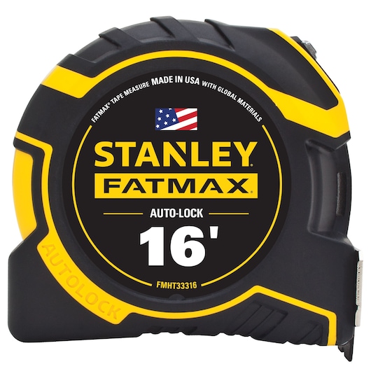 Left profile of 16 feet fatmax auto lock tape.