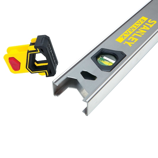 Profile of 48 inch fatmax premium box beam with hook.