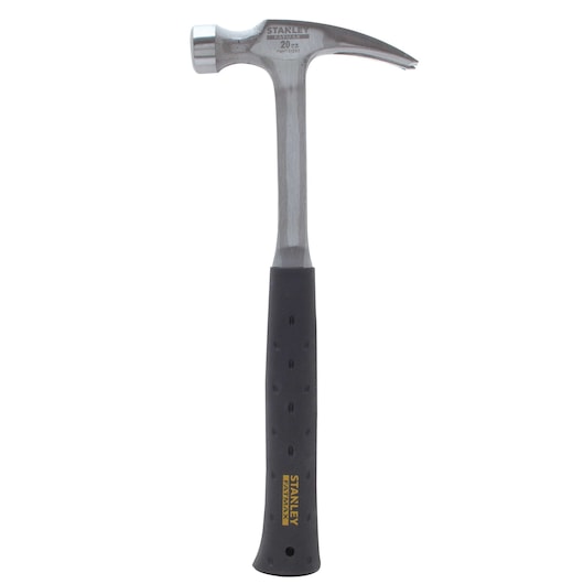 Profile of fatmax 20 0unce 1 piece steel hammer.