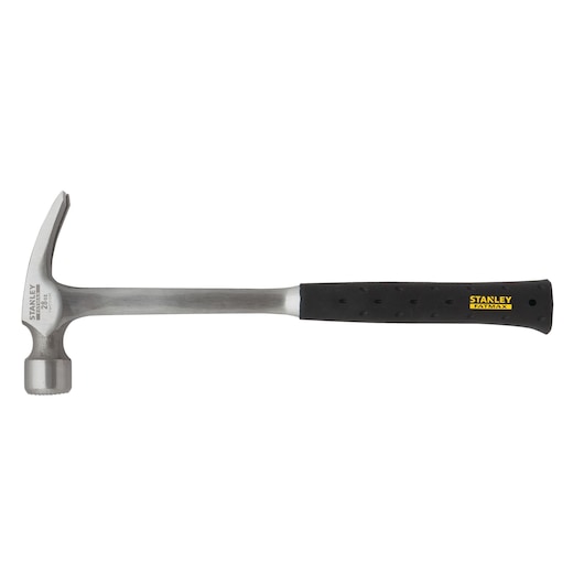 Profile of fatmax 28 0unce 1 piece steel hammer.