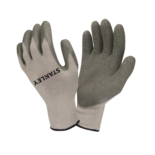 POLYESTER and COTTON CRINKLE LATEX COATED GLOVES.