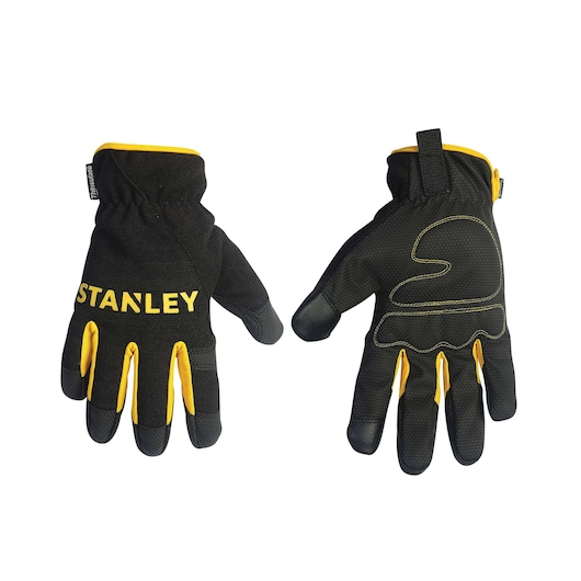 COLD WEATHER TOUCH SCREEN GLOVES WITH FOAM PADDING.