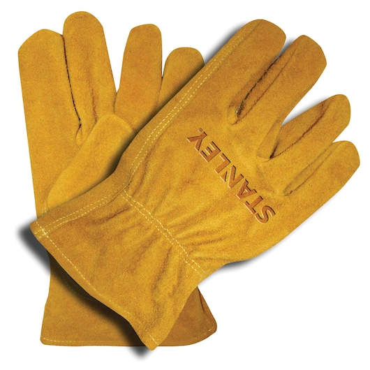 Profile of SPLIT COWHIDE DRIVER GLOVES WITH KEYSTONE THUMB.
