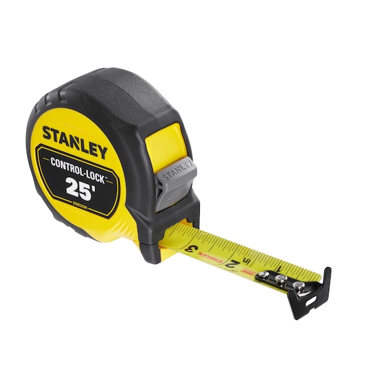 STANLEY® CONTROL-LOCK™ 25 ft. Tape Measure Beauty 1/4 turn blade out