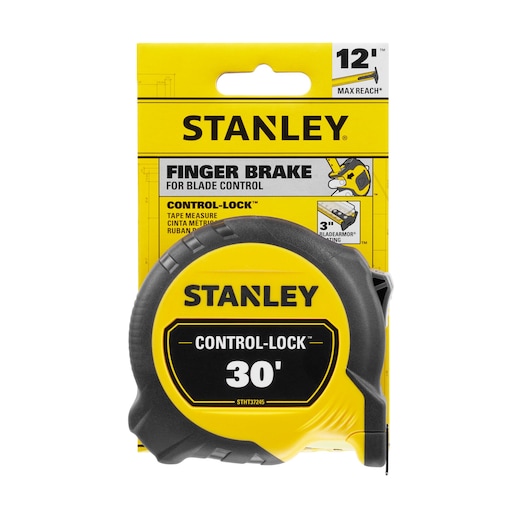STANLEY CONTROL-LOCK™ 30 ft. Tape Measure Packaging Beauty Front