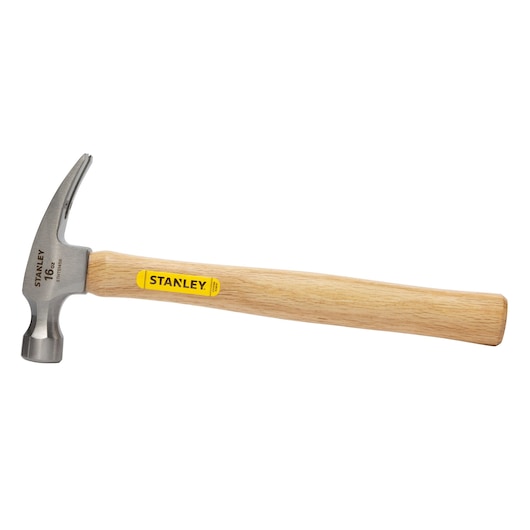 Profile of 16 OUNCE RIP CLAW WOOD HANDLE HAMMER.