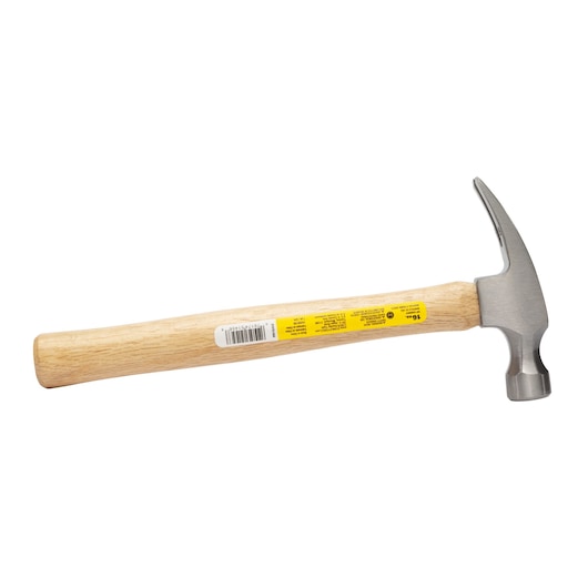 16 OUNCE RIP CLAW WOOD HANDLE HAMMER in packaging.