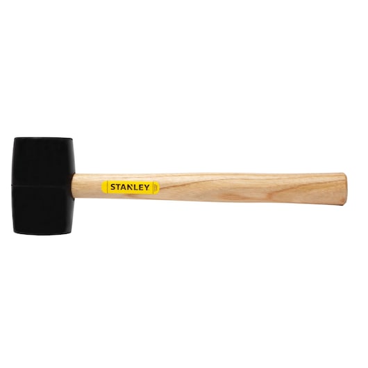 Profile of 16 ounce RUBBER MALLET.