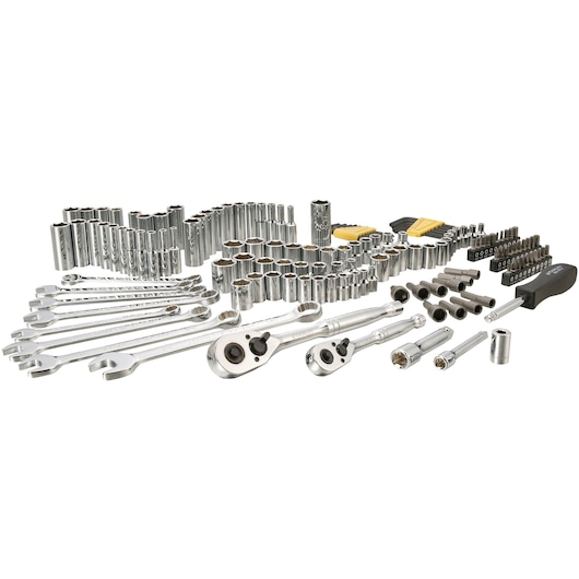 145 pc 1/4 in & 3/8 in Drive Mechanic's Tool Set